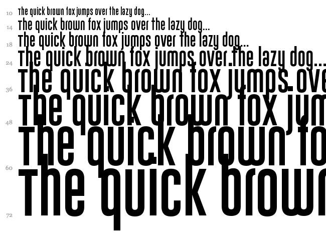 Gobold font waterfall